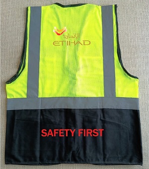 Etihad Airways Reflects light Official Two chain pockets Apron VEST030